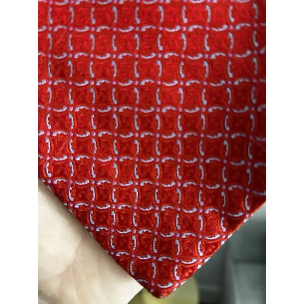 Innocenti by Tom James Silk Tie Red Blue Tall Men